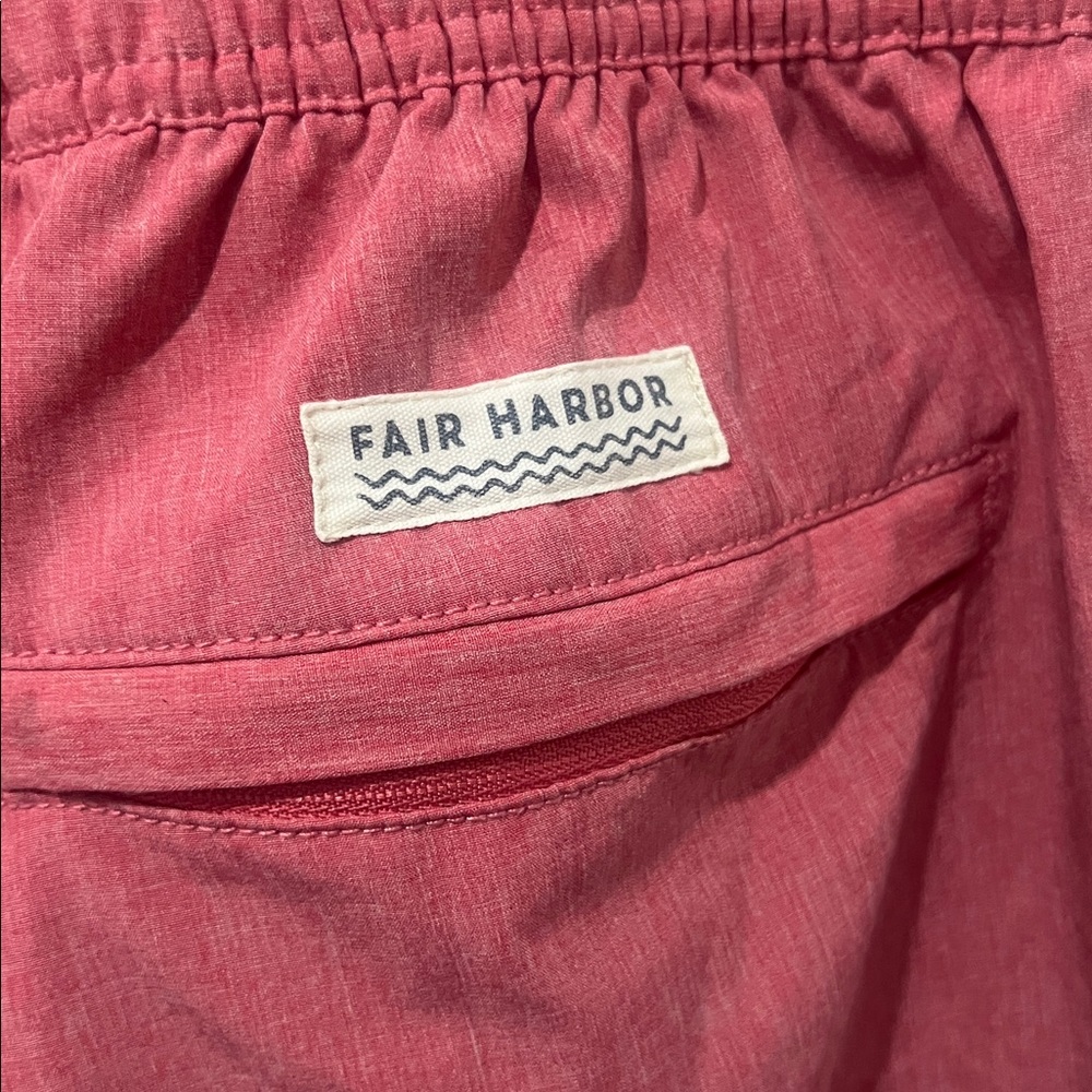 Fair Harbor Pink Drawstring Lined Shorts/ Swim Trunks - Picture 4 of 8